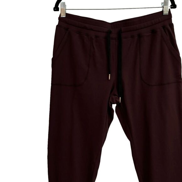 Zyia Active Plum Stetch Workout Jogger Pants w Pockets Small - Picture 2 of 5